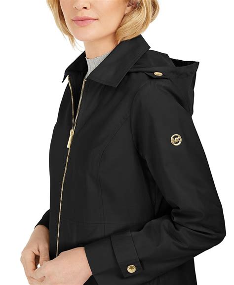 michael kors women's polyester rain jacket|Michael Kors jacket waterproof.